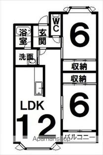 ウエスト・ピア【1階】の間取り